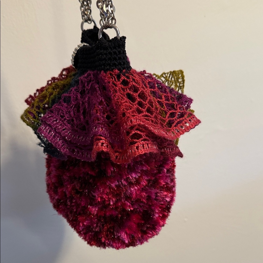 Handmade Multicolor Ruffled Women's Bag - Picture 7 of 17